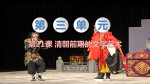 人教部編版七下歷史第21課《清朝前期的文學藝術》教學課件.pptx