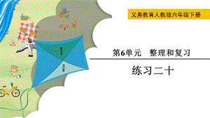 人教版六年級下冊數(shù)學(xué)《練習(xí)二十》教學(xué)課件.pptx