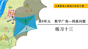 人教版六年級下冊數學《練習十三》教學課件.pptx