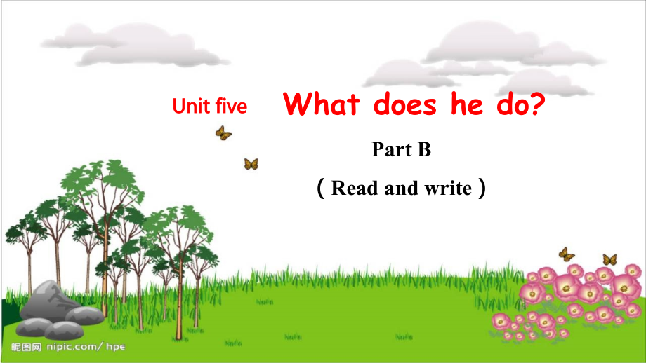 人教PEP版六上英語Unit5PartBReadandwrite課件.rar