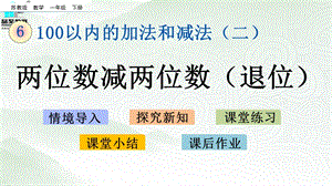 蘇教版一年級下冊數(shù)學(xué)6.11 兩位數(shù)減兩位數(shù)（退位）_教學(xué)課件.pptx