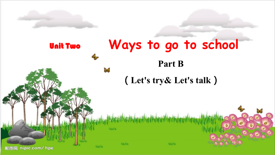 人教PEP版六上英語Unit2 Part BLet's try & Let's talk 課件.rar