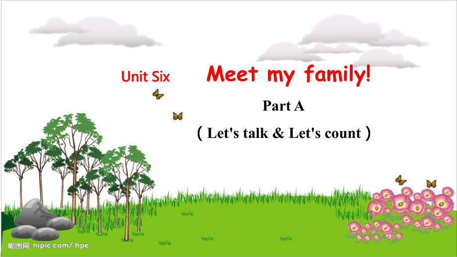 人教PEP版四上英語Unit 6 Part ALet's talk & Let's count教學課件.rar