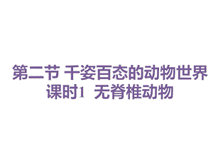 蘇教版八上生物14.2.1千姿百態(tài)的動物世界課時1（課件PPT）.ppt