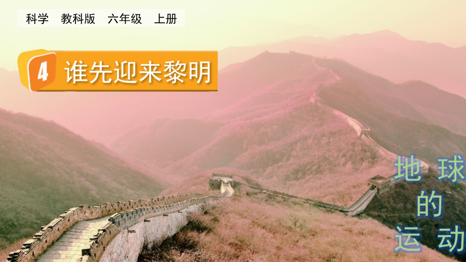 教科版六上科學(xué)2.4誰先迎來黎明課件含視頻素材.rar