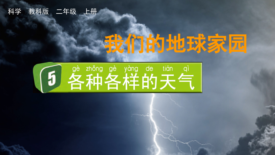 教科版二上科學(xué)1.5各種各樣的天氣課件含視頻素材.rar