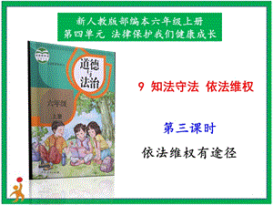 部編版六上道德與法治9.知法守法依法維權第3課時課件.pptx