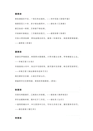 小學(xué)語文專題：考試常考的13類主題詩句.docx