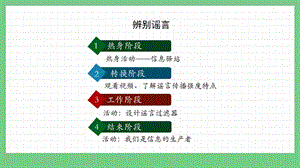 湖南版七下心理健康教育第10課辨別謠言課件.pptx