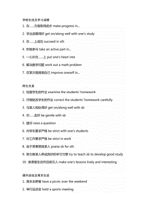 英語中考備考作文好詞好句.docx