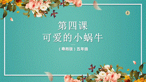 粵教粵民版五年級上冊勞動1.4《可愛的小蝸牛》課件.pptx