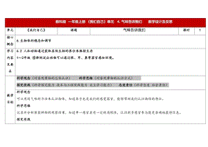 24新教科版一年級上冊科學2.4《 氣味告訴我們》表格式教學設計.docx