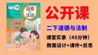 人教部編版二年級下道德與法制獲獎公開課視頻+課件ppt+教案全冊.rar