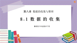 魯教版六年級下冊數學8.1《數據的收集》教學課件-李老師.pptx