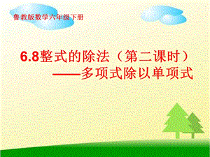 魯教版六年級下冊數學6.8整式的除法教學課件2-崔老師.pptx