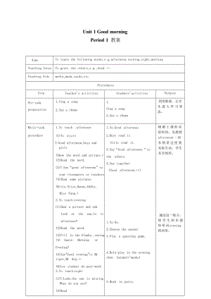牛津深圳版小學(xué)英語二年級(jí)上冊(cè)同步教案(全冊(cè)總49頁).docx