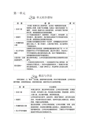 人教部編版二年級下冊語文教案設計（全冊總242頁）.docx
