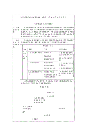統編版道德與法治五年級上冊大單元整體教學設計（全冊總148頁）.docx
