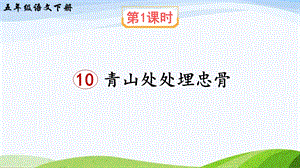 2023-2024部編版語文五年級下冊10青山處處埋忠骨（課件）.ppt