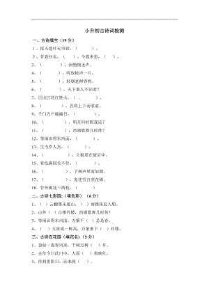 古詩專題練習(xí)-小升初語文6（含答案）.doc