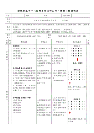24水平一籃球《原地多形式拍球》教學(xué)設(shè)計(jì).docx