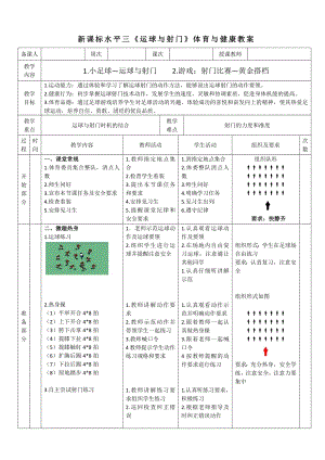 27水平三-小足球《運(yùn)球與射門》教學(xué)設(shè)計(jì).docx