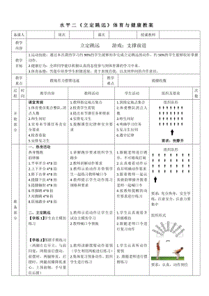 8水平二跳躍立定跳遠1教案.docx