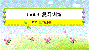 人教版三年級下冊英語Unit 3復習訓練.ppt