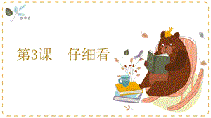湘教版二年級上心理健康教育3《仔細看》課件.pptx