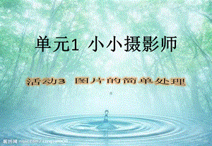 西師大版六上信息技術(shù)課件-單元1 活動(dòng)3 圖片的簡(jiǎn)單處理（第三課時(shí)）(共9張PPT).pptx
