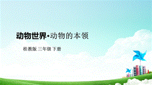 桂科版三下綜合實踐活動 第8課《動物世界·動物的本領》課件.pptx