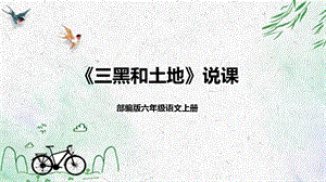 部編版小學語文六年級上冊三黑和土地說課課件.pptx