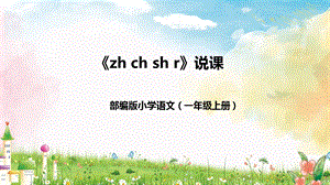 部編版小學語文一年級上冊《zh ch sh r》說課課件.pptx