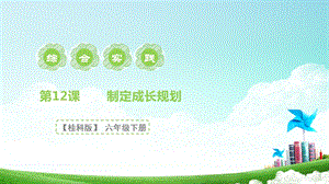 桂科版六下綜合實踐第12課《成長的密碼.制定成長規劃》課件.pptx