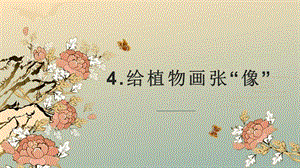 24新教科版一年級上冊科學1.4 給植物畫張“像” 課件.pptx