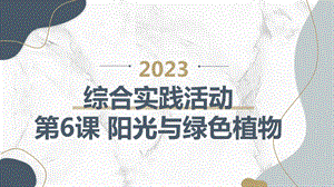長(zhǎng)春版六下綜合實(shí)踐活動(dòng)第6課陽(yáng)光與綠色植物（課件）.pptx
