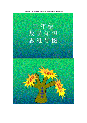人教版三年級數學上冊 知識重點思維導圖（1）.pdf