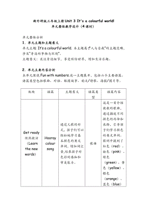 2024新外研三起點(diǎn)三年級(jí)上英語(yǔ)單元整體教學(xué)設(shè)計(jì) 第3單元.docx