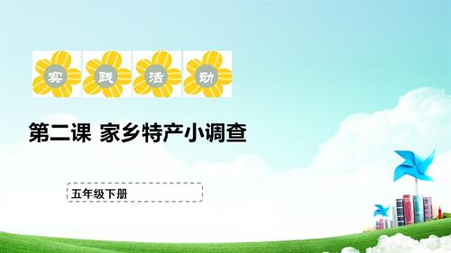 蘇少版五年級下冊綜合實踐活動1.2《家鄉特產小調查》課件.pptx