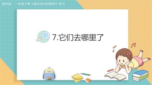 2025教科版一年級下冊科學1.7.它們去哪里了.pptx