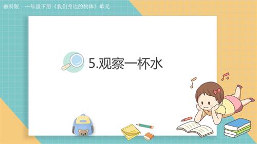 2025教科版一年級下冊科學1.5.觀察一杯水.pptx