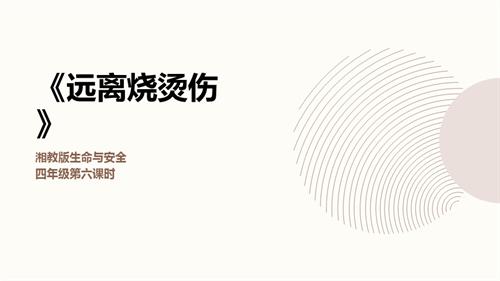 湘教版四年級上冊生命與安全6.遠離燒燙傷課件.pptx