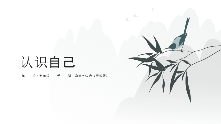 部編版七年級上冊道德與法治2.1認識自己課件ppt+教案.rar
